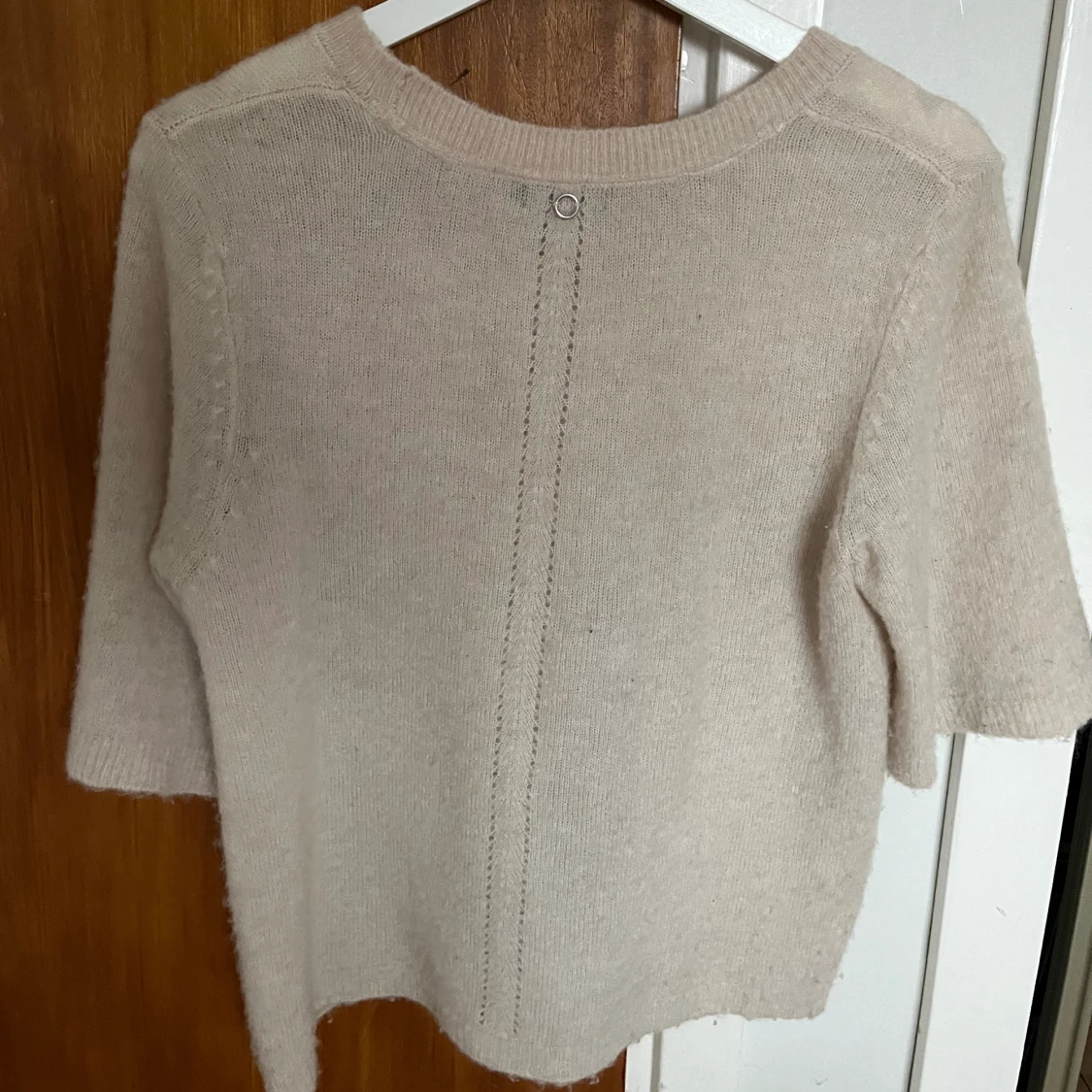 Trekvärtärmad stickad tröja - 90