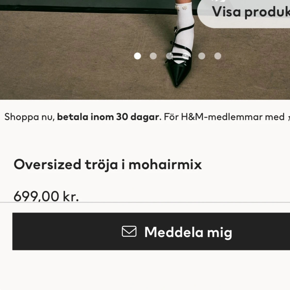 Stickad tröja HM - 91