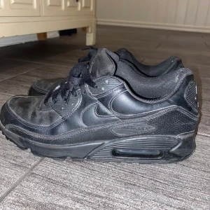 Nike air Max, svart - Säljer mina Nike air Max då dem inte kommer till användning längre, storleken är 45,5 men passar även som 45 kan mötas upp eller så står köparen för frakt. Nypris 1600, eftersom den är använda i det här skicket 700.
