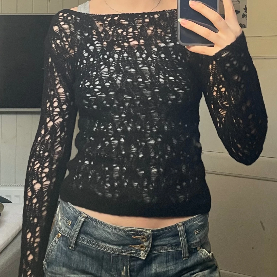 Weekday stickat tröja 