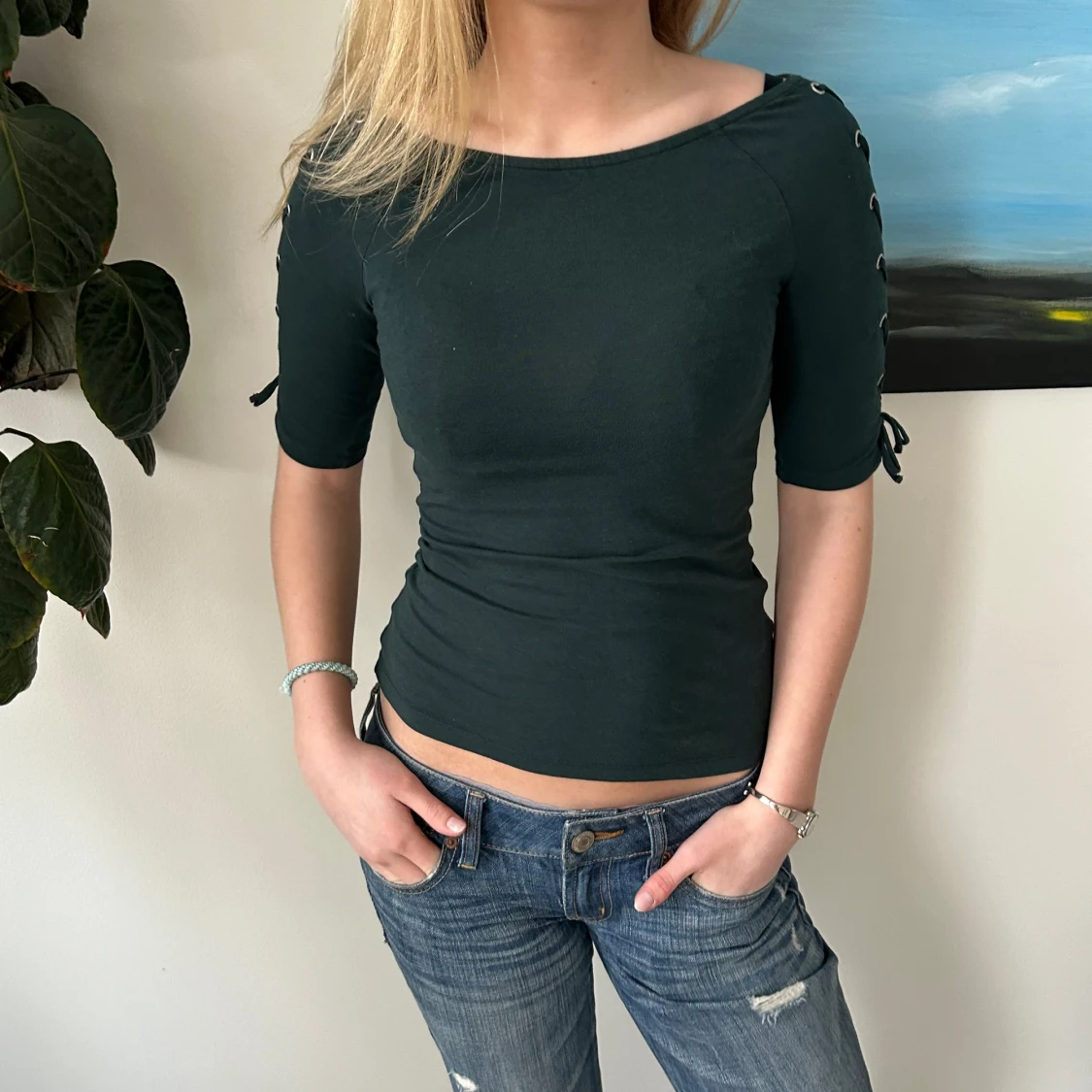 Topp med snörning - 90