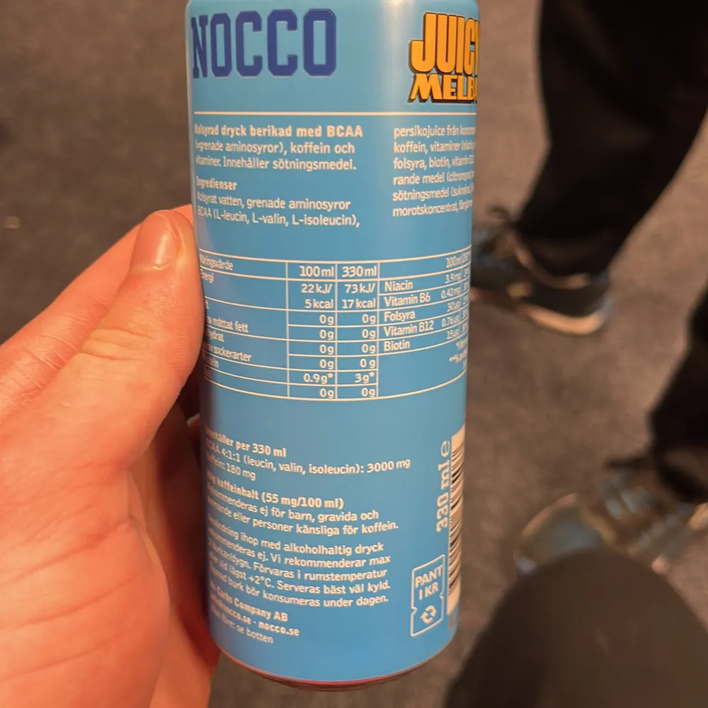 Jävligt god Nocco i smak av iste. Behövde testa produkten så den säljs billigare. Accessoarer.