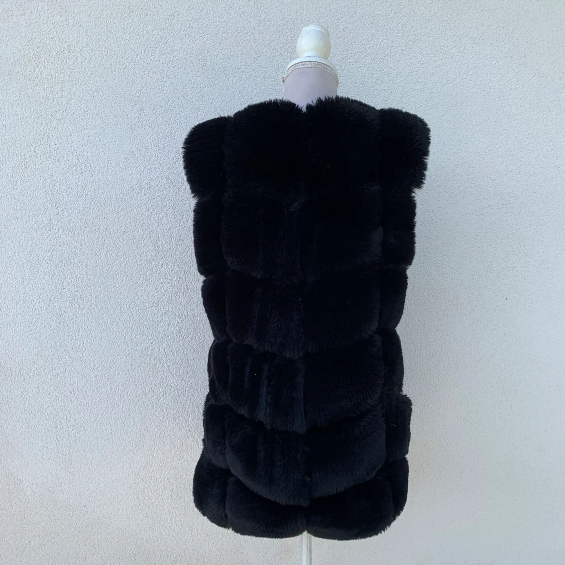 Faux fur väst - 91
