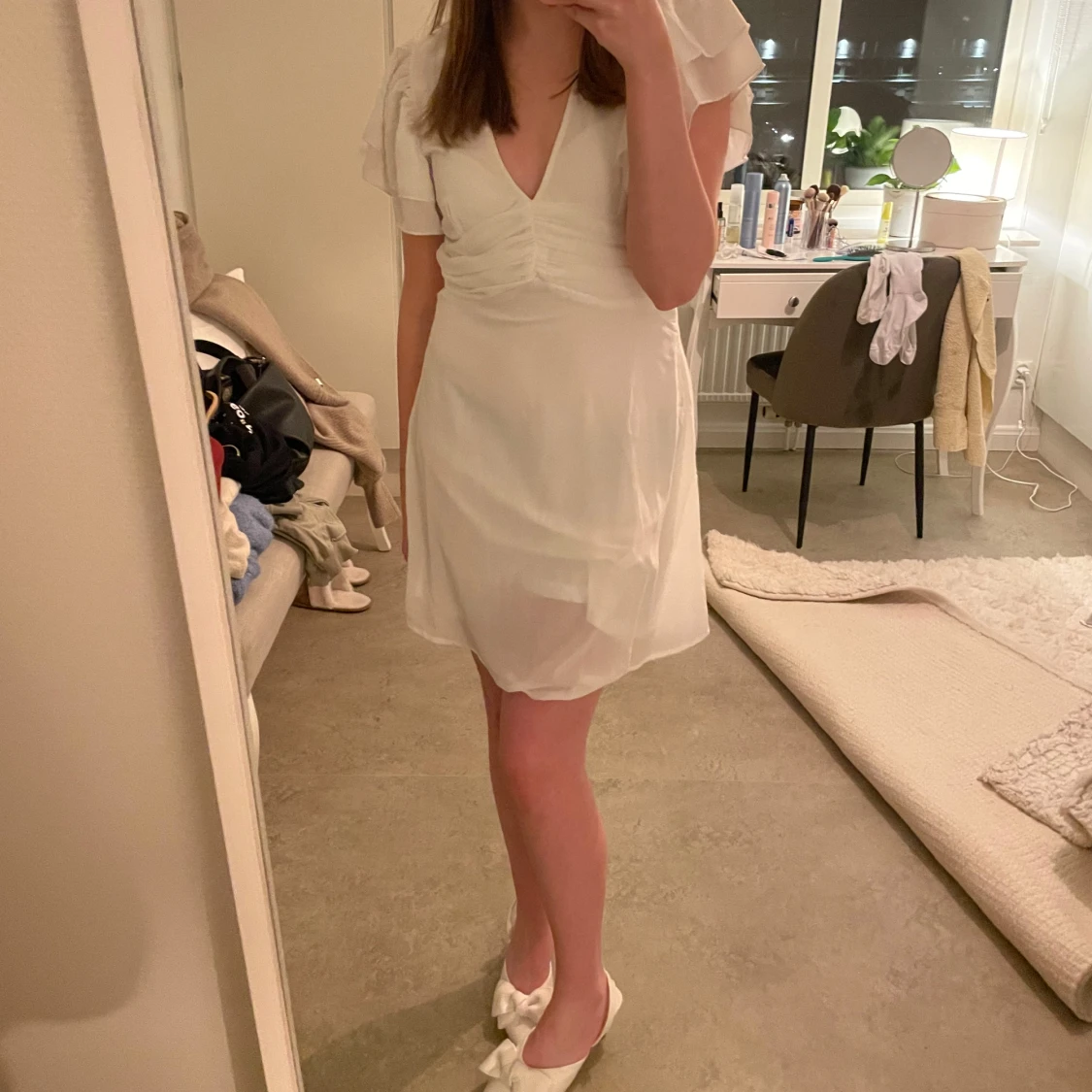Vit klänning  - 90