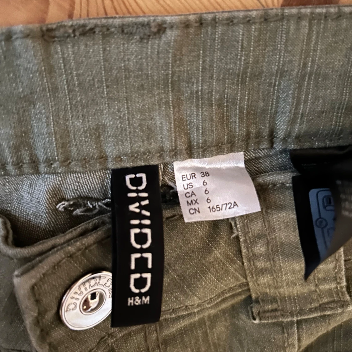 Grågröna lågmidjade bootcut jeans - 92