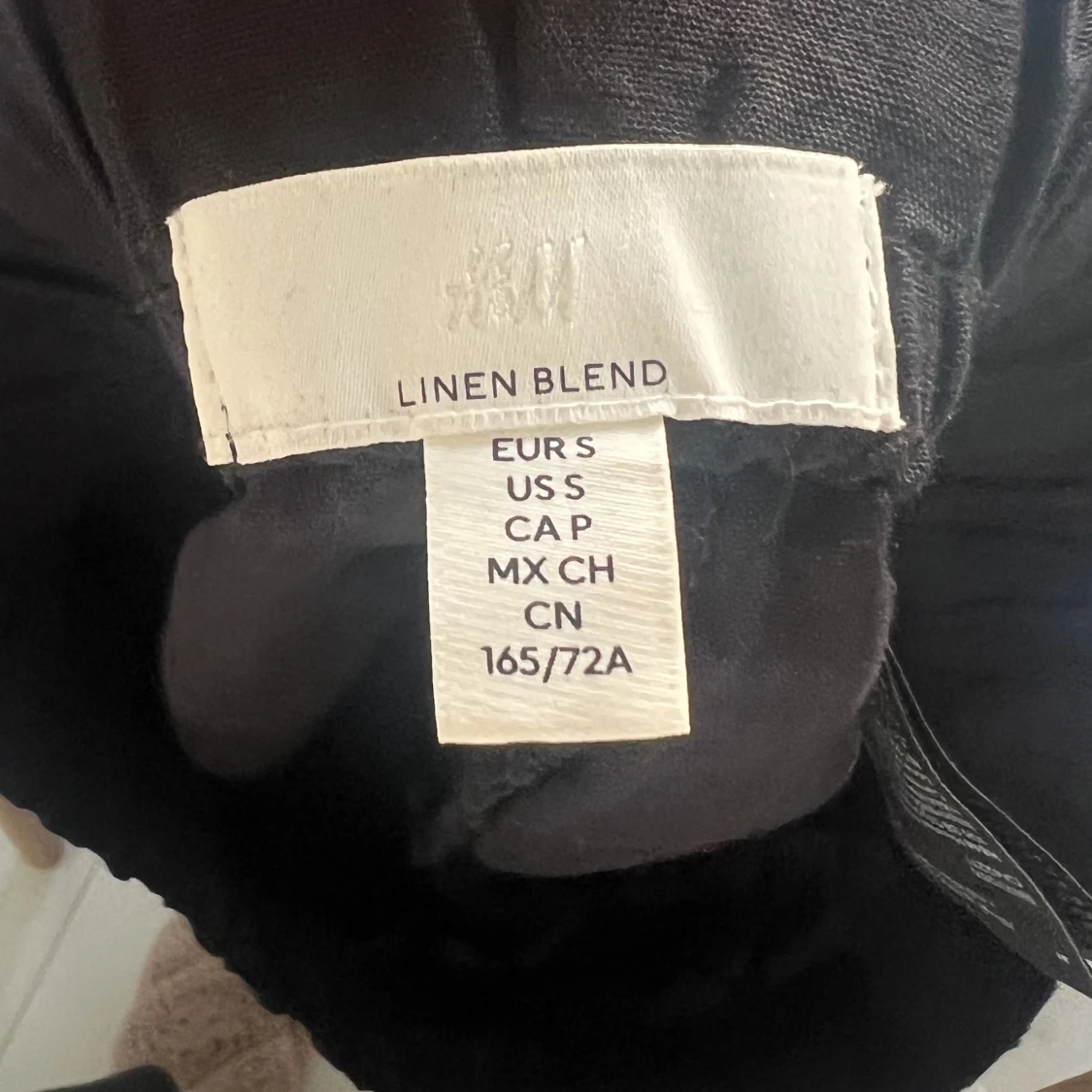 Svarta linneshorts - 91