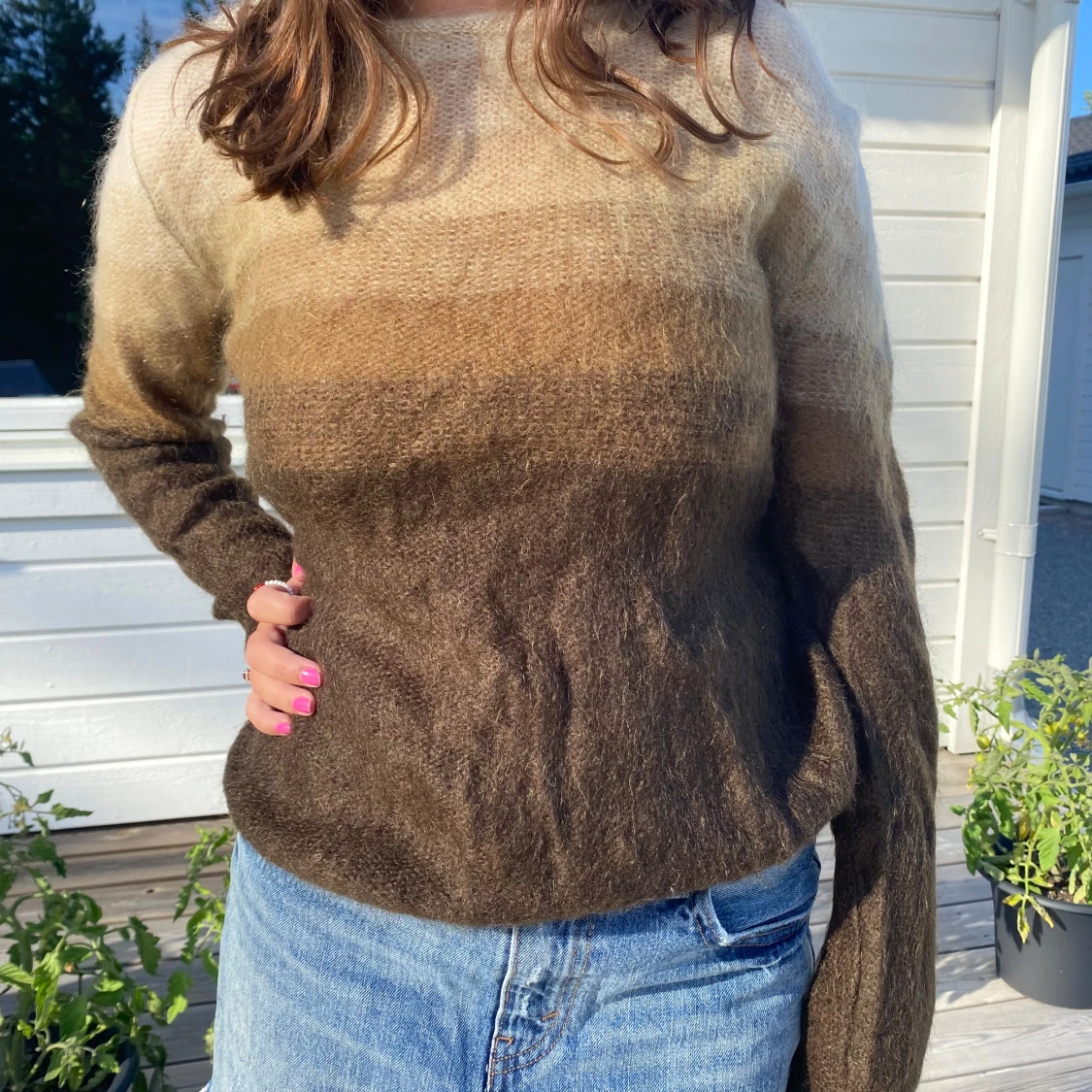 Superfin stickad tröja