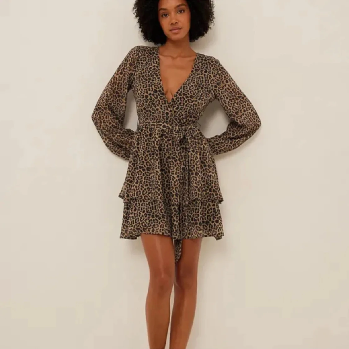 Leopard klänning  - 90