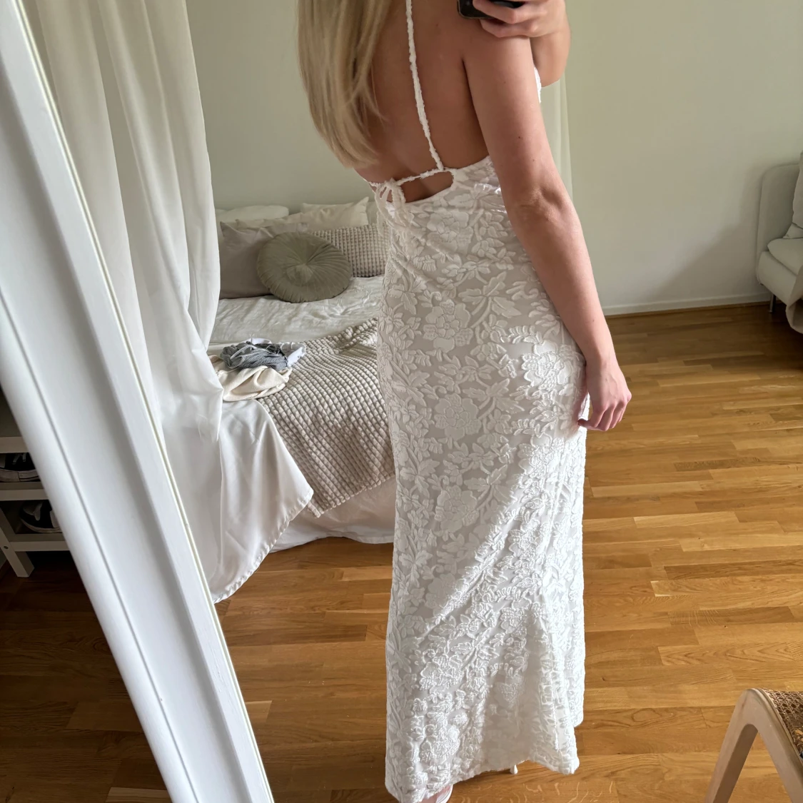 Vit långklänning - 91