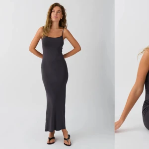 Klänning - En lång klänning från Gina tricot i storlek S i en grå färg. Använd en gång