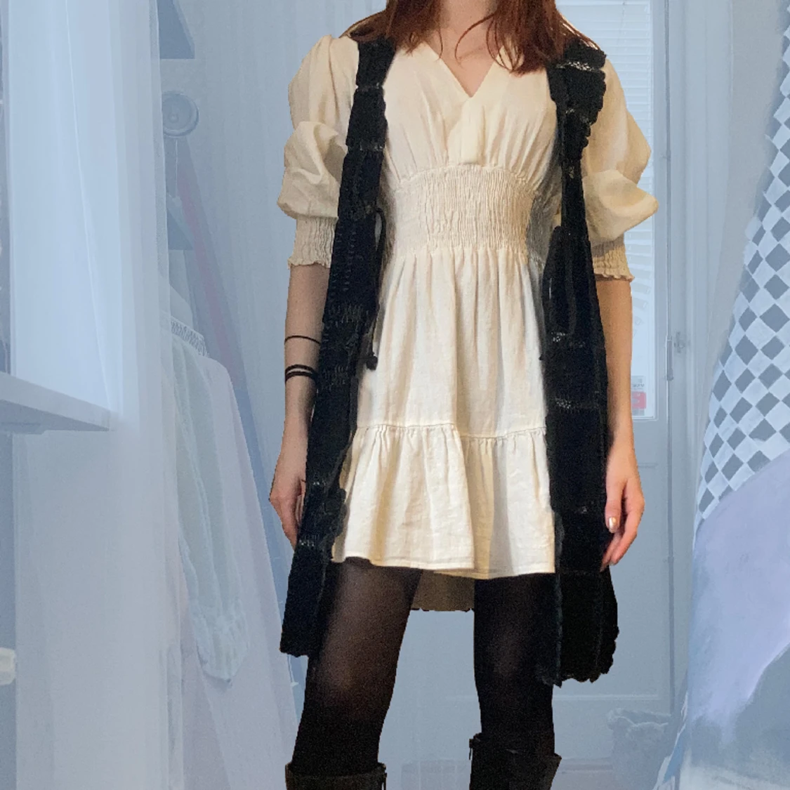 Lång mockaväst - 90