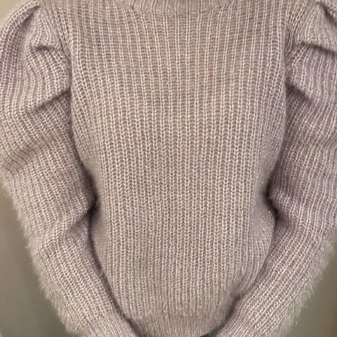 stickad lila tröja från zara - 91