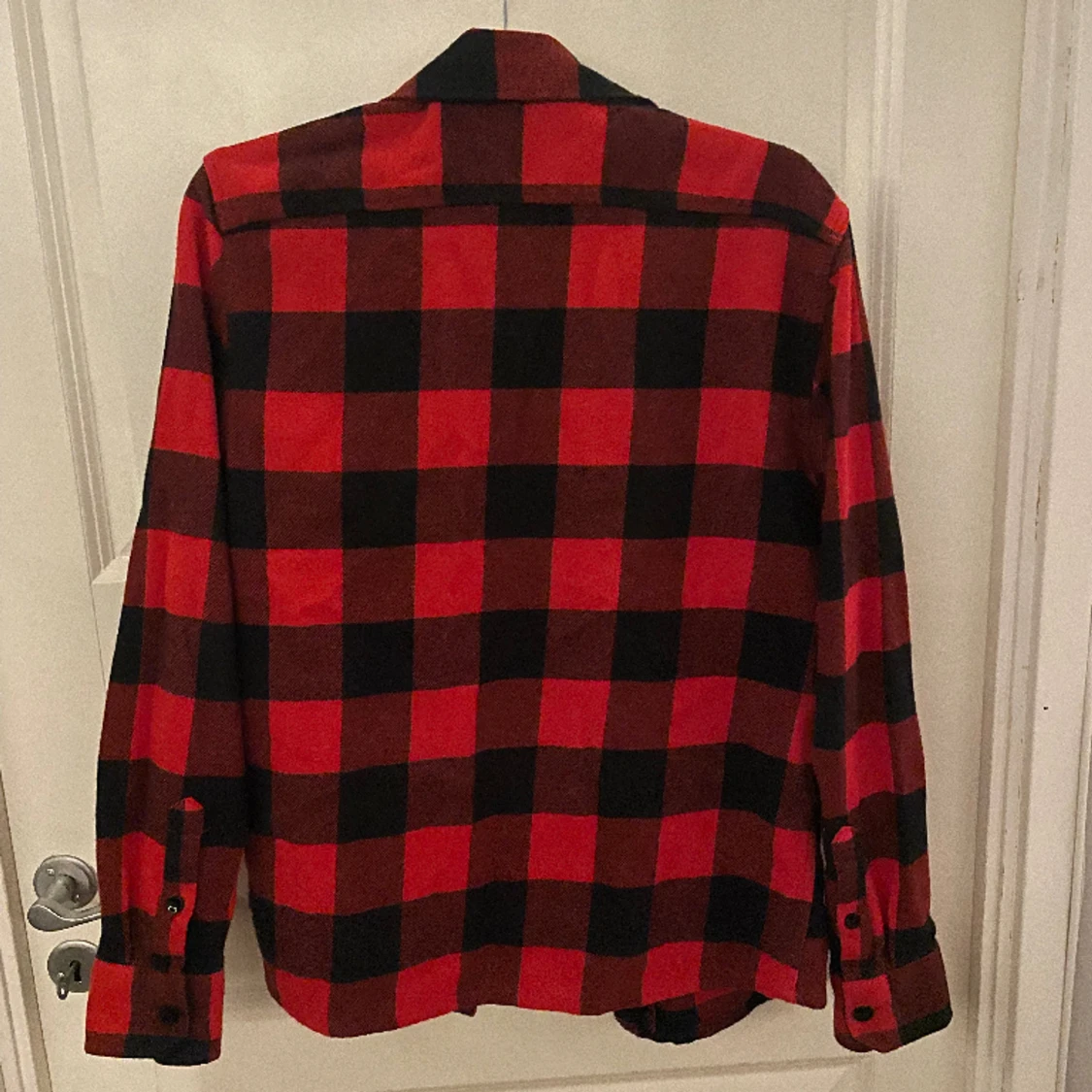 Röd flanellskjorta herr - 90
