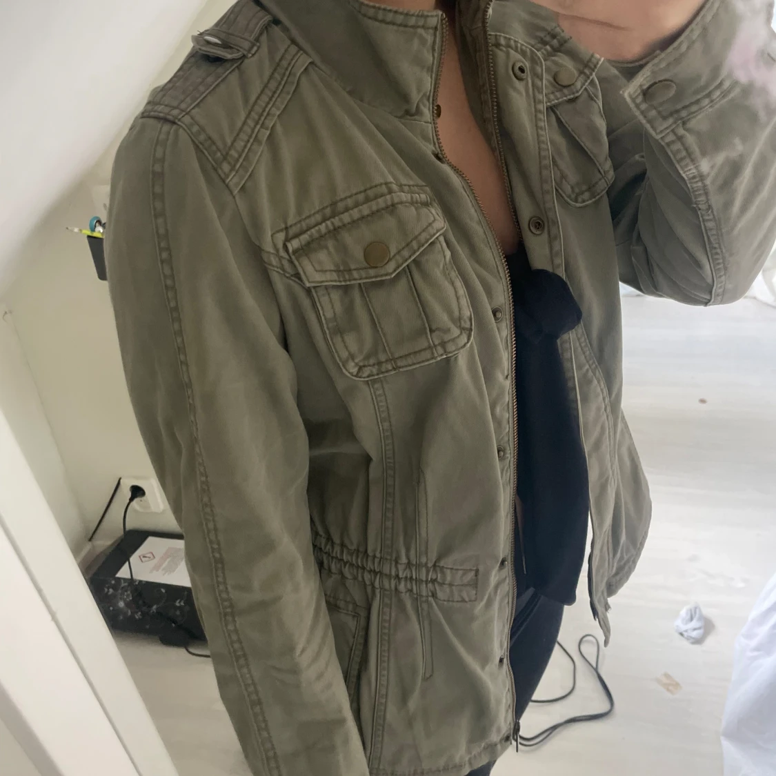 Militärfärgad jacka  - 90