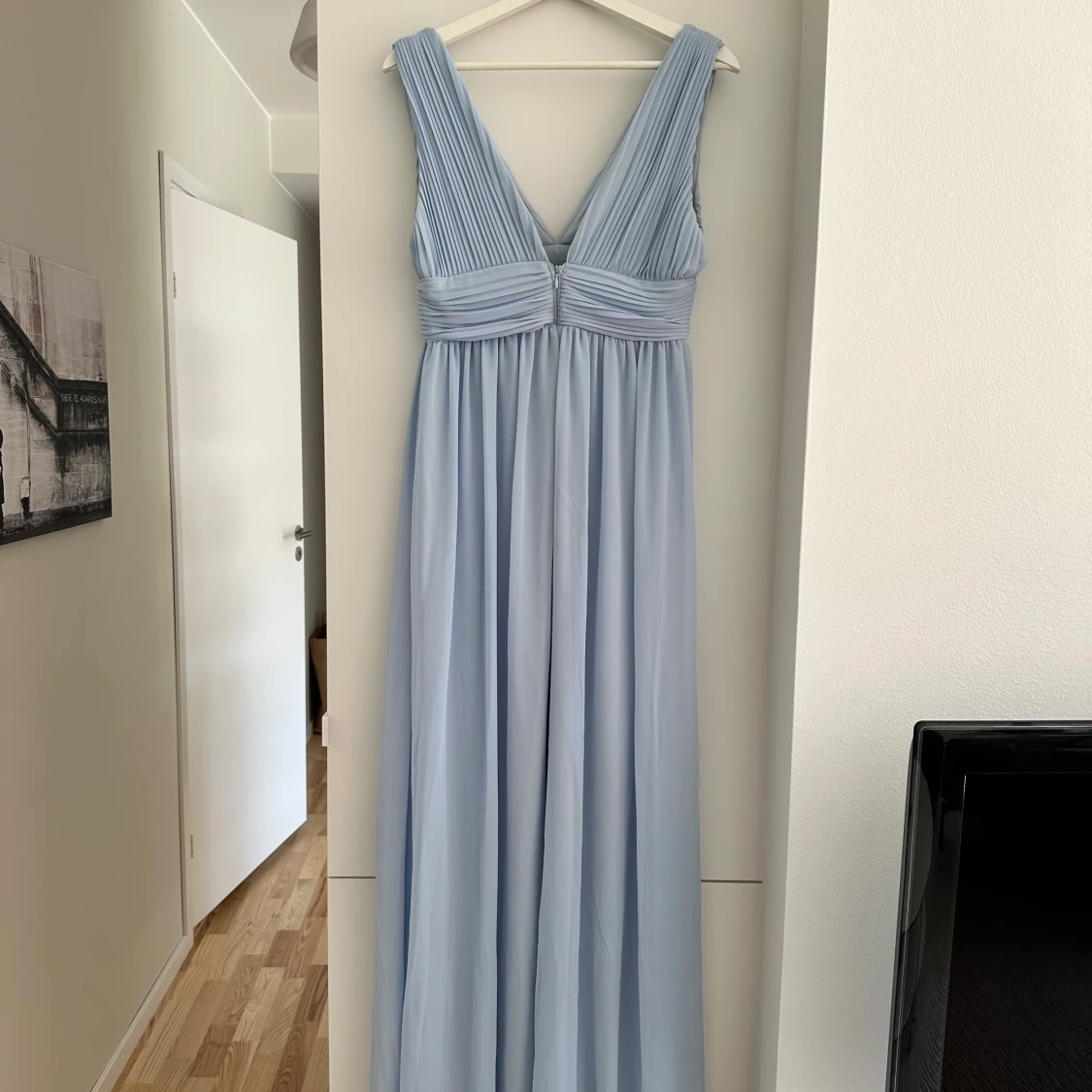Ljusblå balklänning - 91