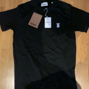Helt ny Burberry t-shirt  - Svart burberry t shirt säljs. Tröjan är äkta och helt ny med tags kvar. Säljer pga att jag fått den i present i somras men aldrig använt den. Den är köpt från farfetch och kostar 4000 kr nypris, den svarta finns dock inte kvar på hemsidan