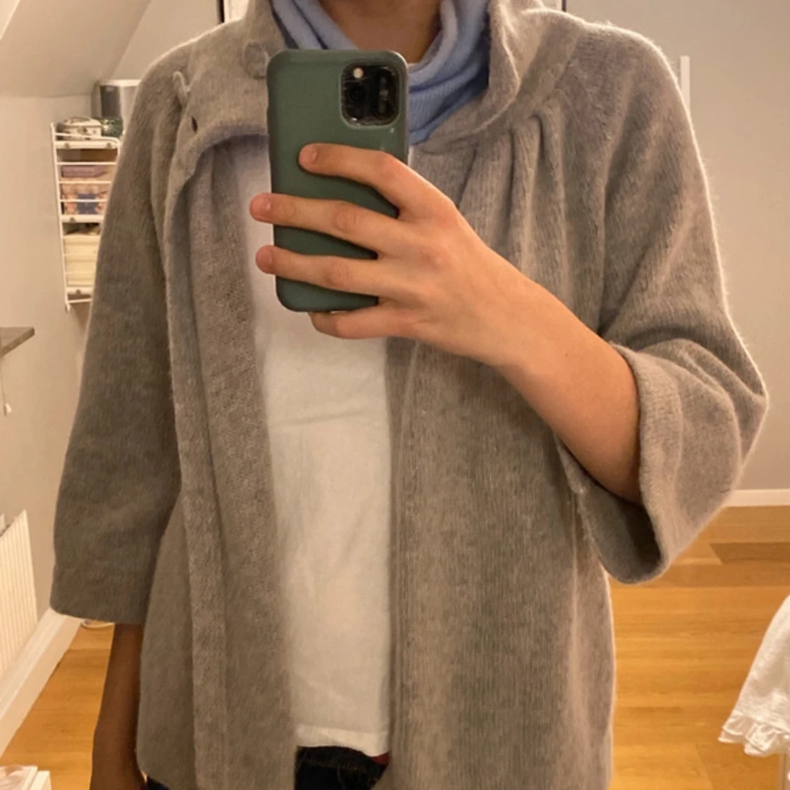 Trekvartsärmad jacka/kofta