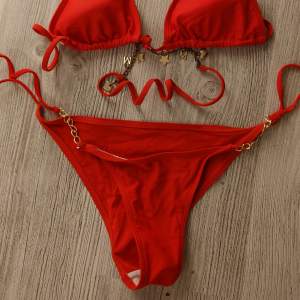 Shein röd bikini 