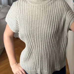 Glittrig topp  - Fin glittrig topp från HM! Köpt från Sellpy, har Sellpy lappen kvar har inte använt! 