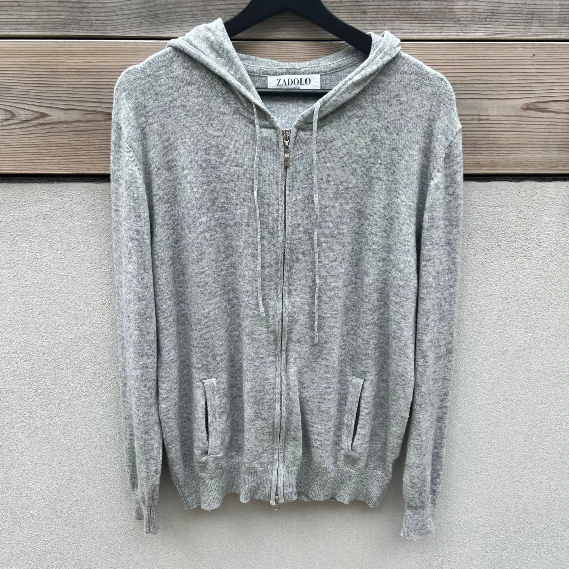 Kashmir/Merino zip up
