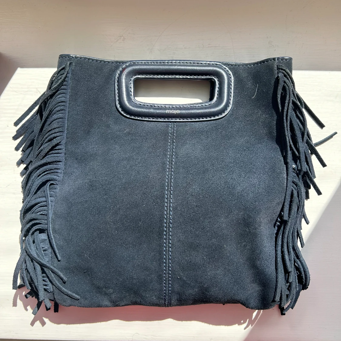 Marinblå majeväska - 90