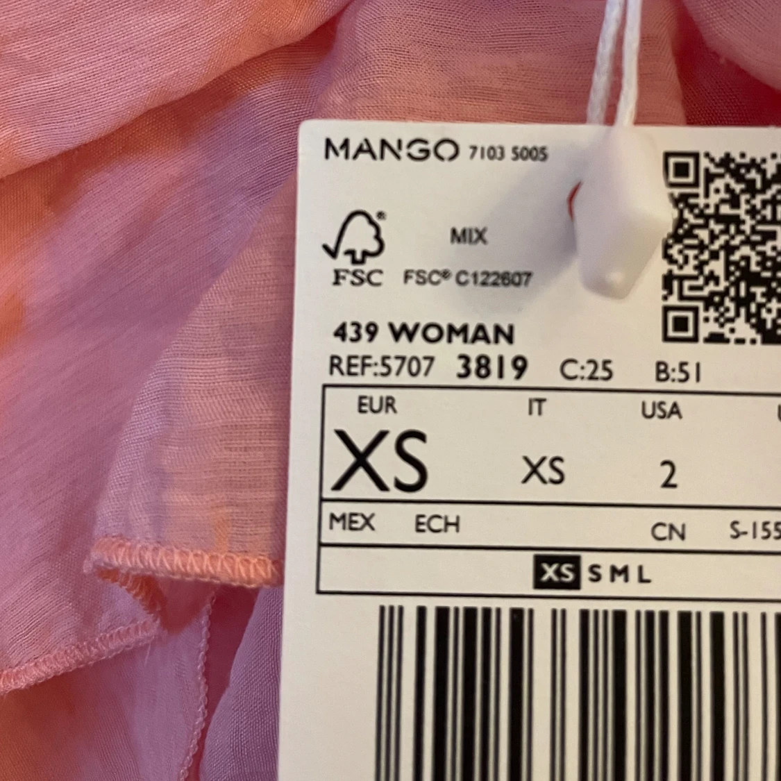 Volangklänning korall - 90