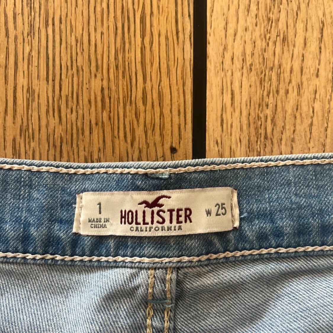 Lågmidjade jeansshorts  - 91