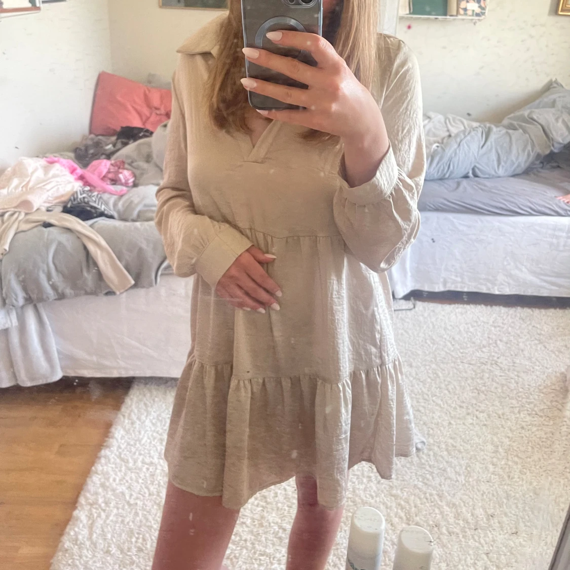 Beige klänning - 90