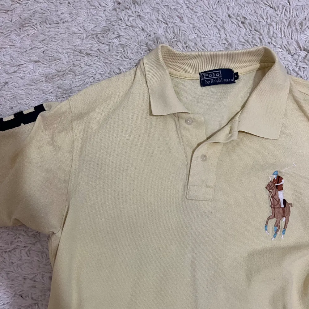 Ralph Lauren Polo tröja , i bra skick, men har en mycket liten, knappt synlig fläck 💕. T-shirts.