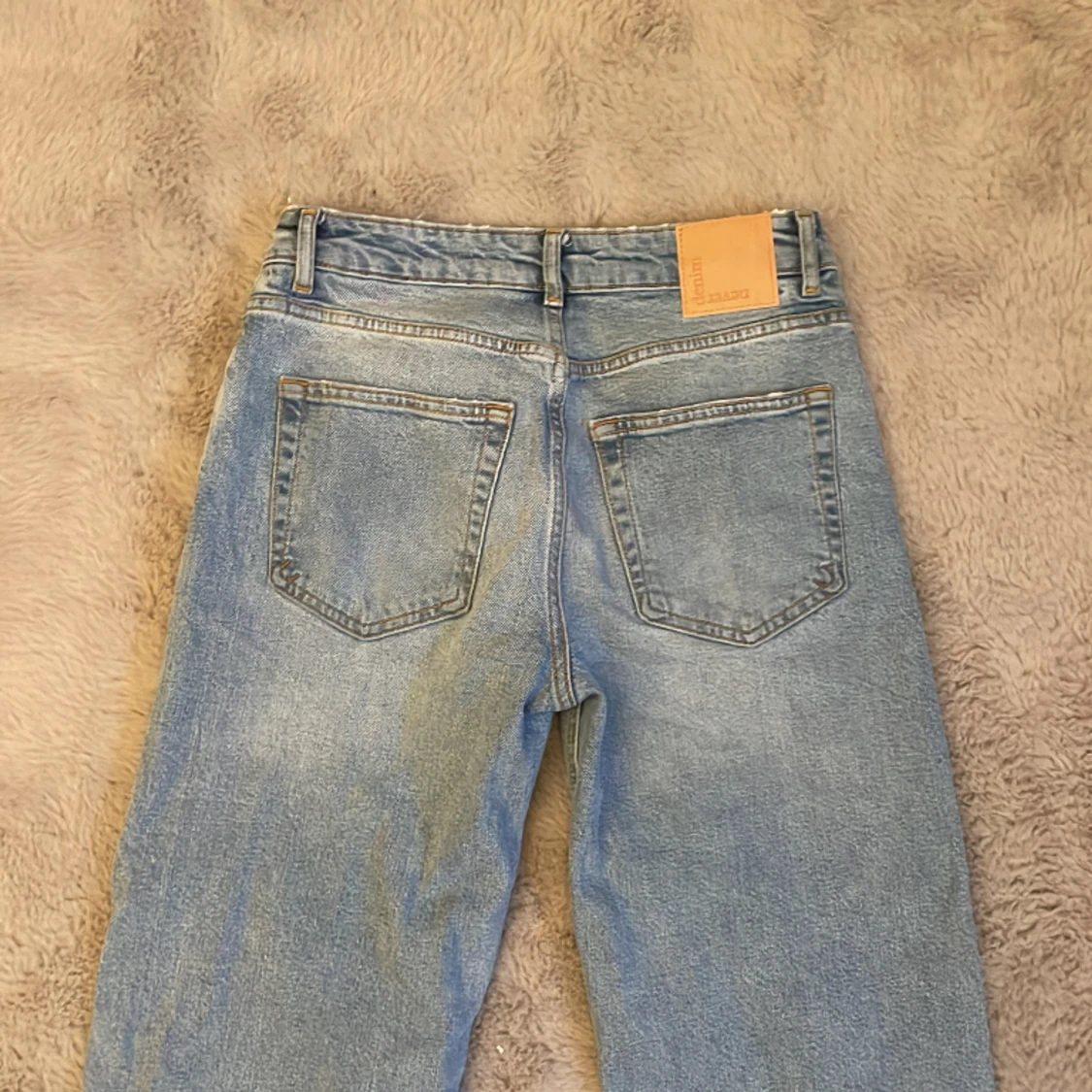 Blåa midwide jeans  - 91