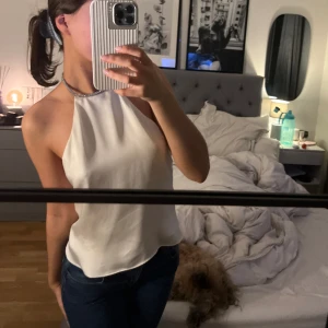 Zara linne siden  - Super fint sidenlinne från zara (förra året) med glitter rem som halterneck. Använd 1 gång