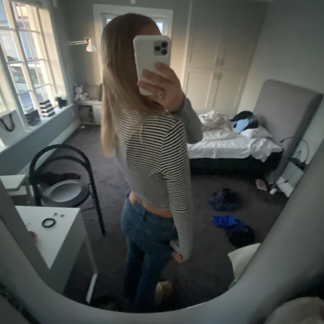 Svart och vitrandig tröja 💘 - 90