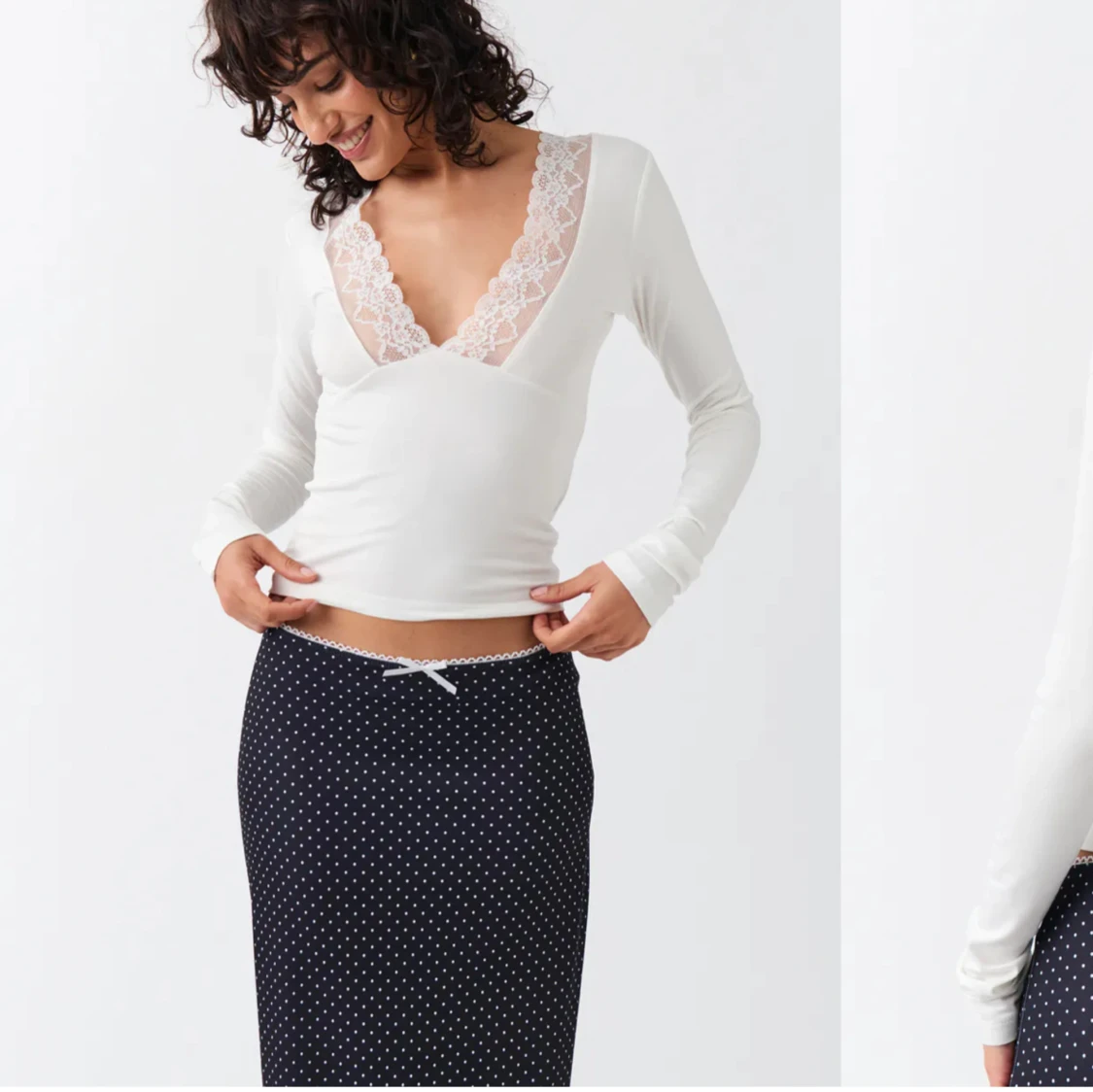 Vit topp från gina tricot