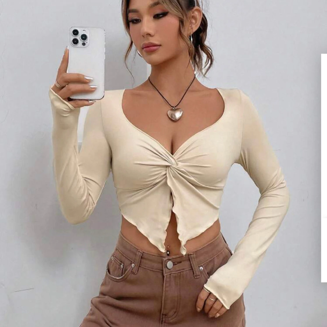 Longsleeve Butterfly croptop