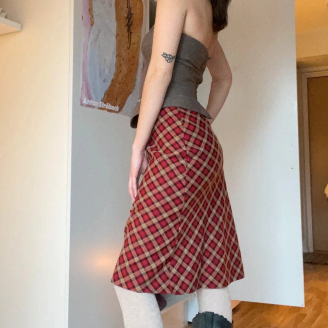 Brown soft corset top