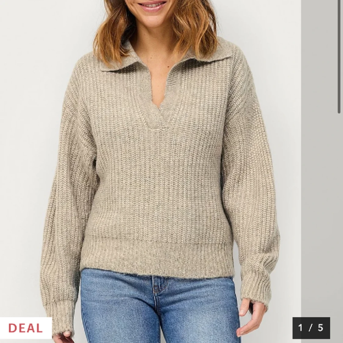 Stickad tröja ginatricot 