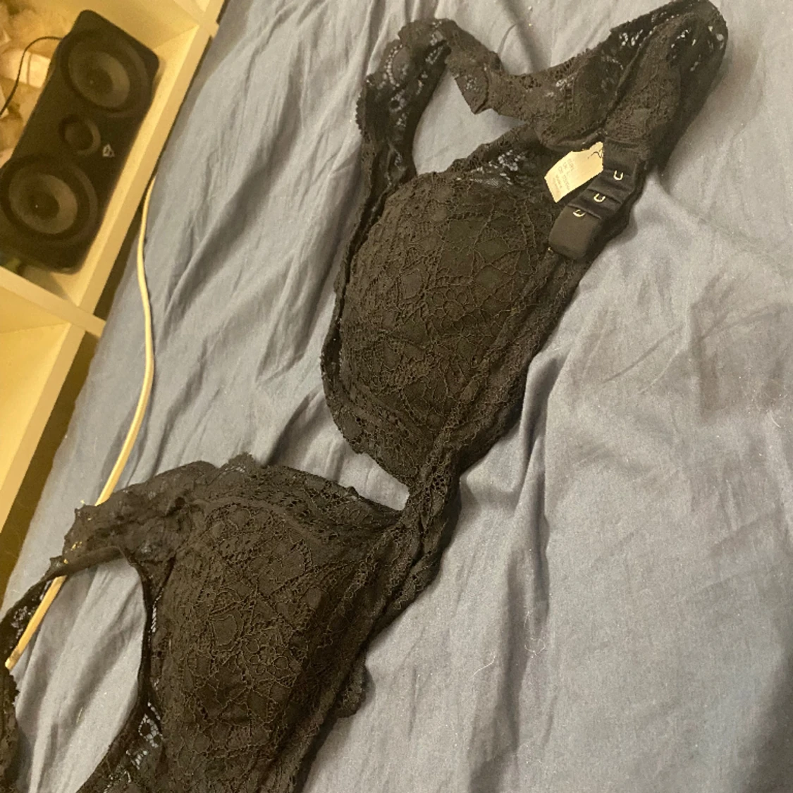 Svart/vit spets topp - 91