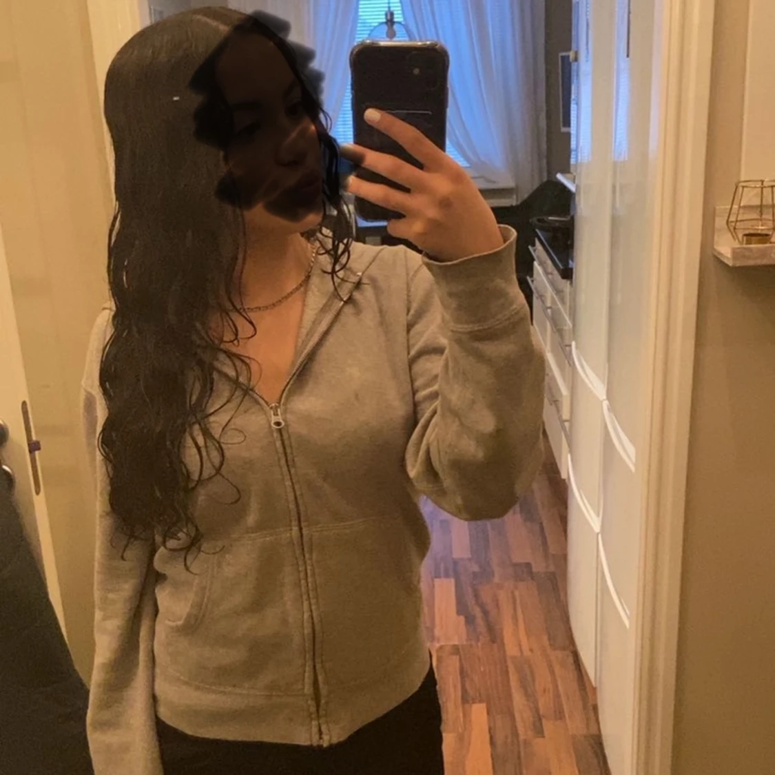 Ralp lauren grå fleece  - 90