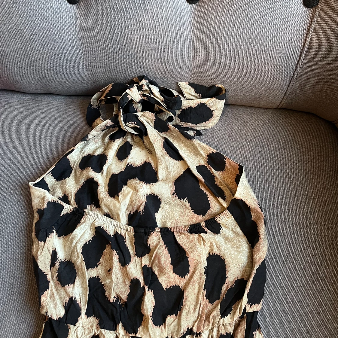 Liopard mönstrad klänning  - 90