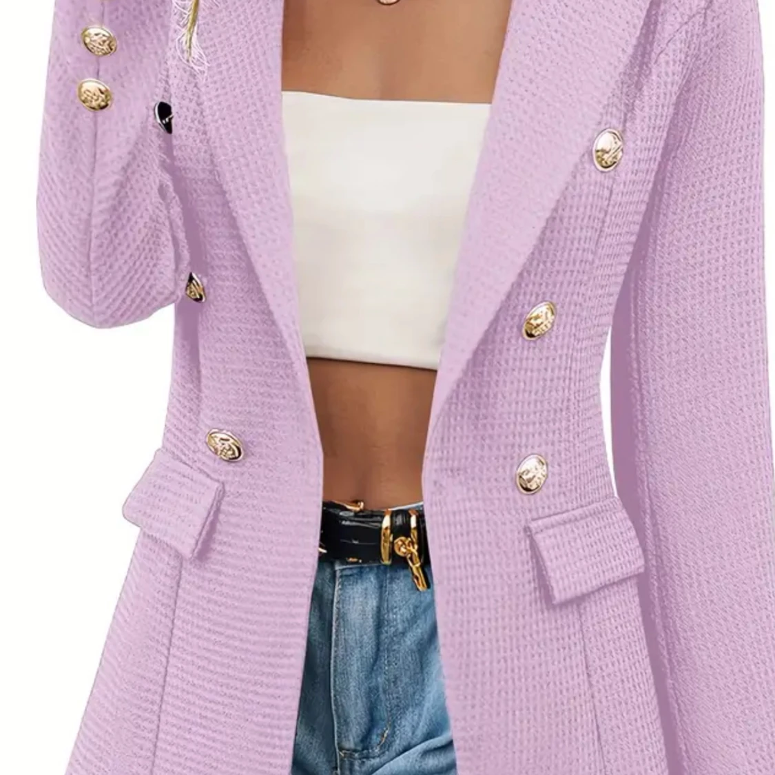 En gång använd zara kavaj med guldiga knappar