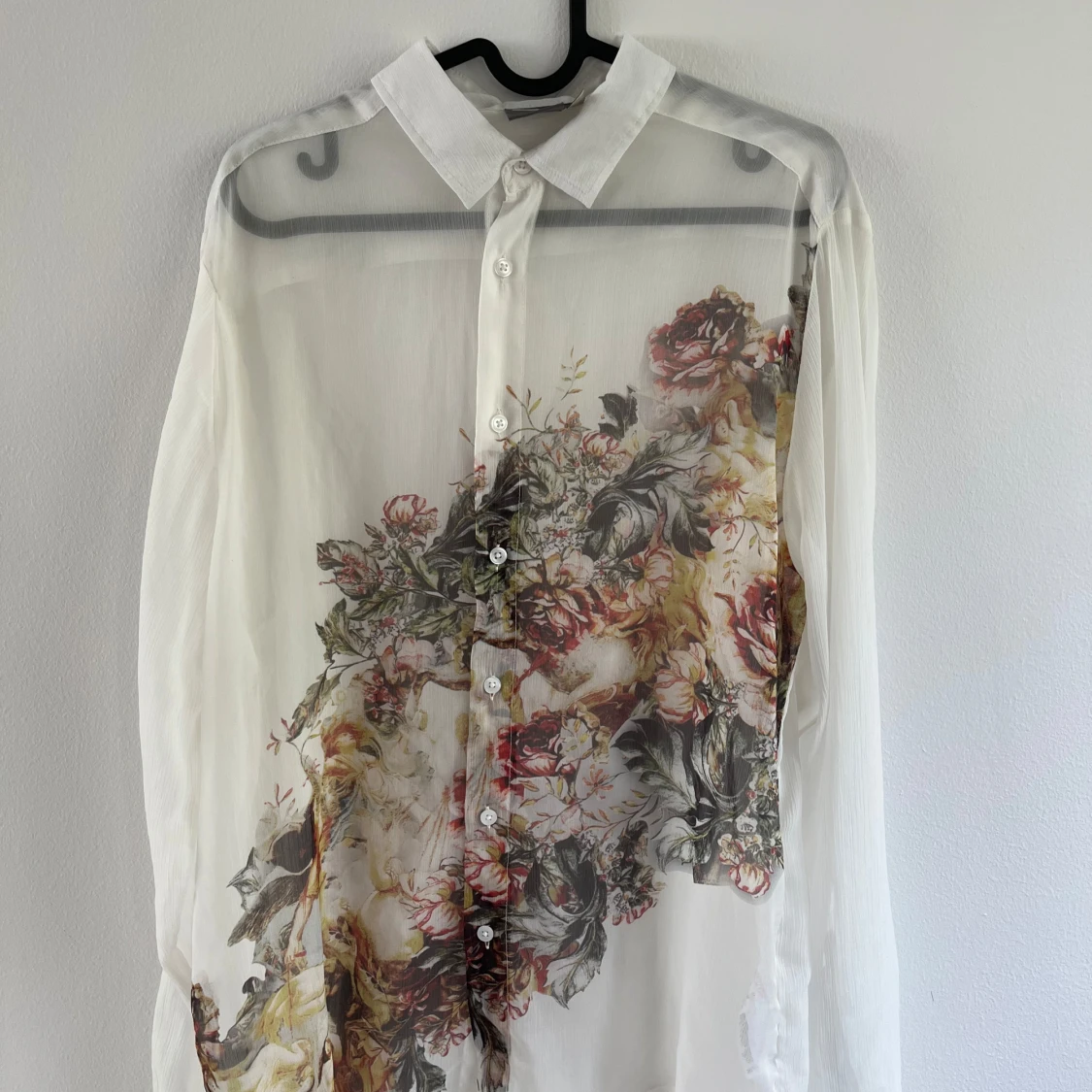 ASOS Floral Sheer Shirt