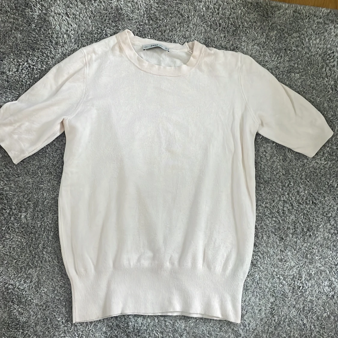 Vit stickad tröja från Zara