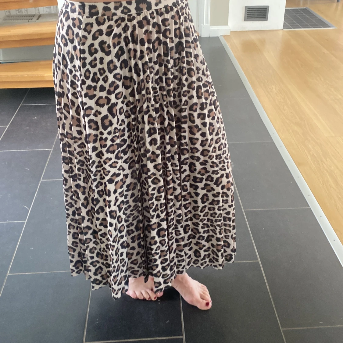 Leopardmönstrad kjol från H&M