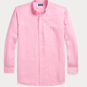 Rosa Ralph lauren skjorta - Sparsamt använd, storlek M!  Obs dåligt ljus på bilden!!  