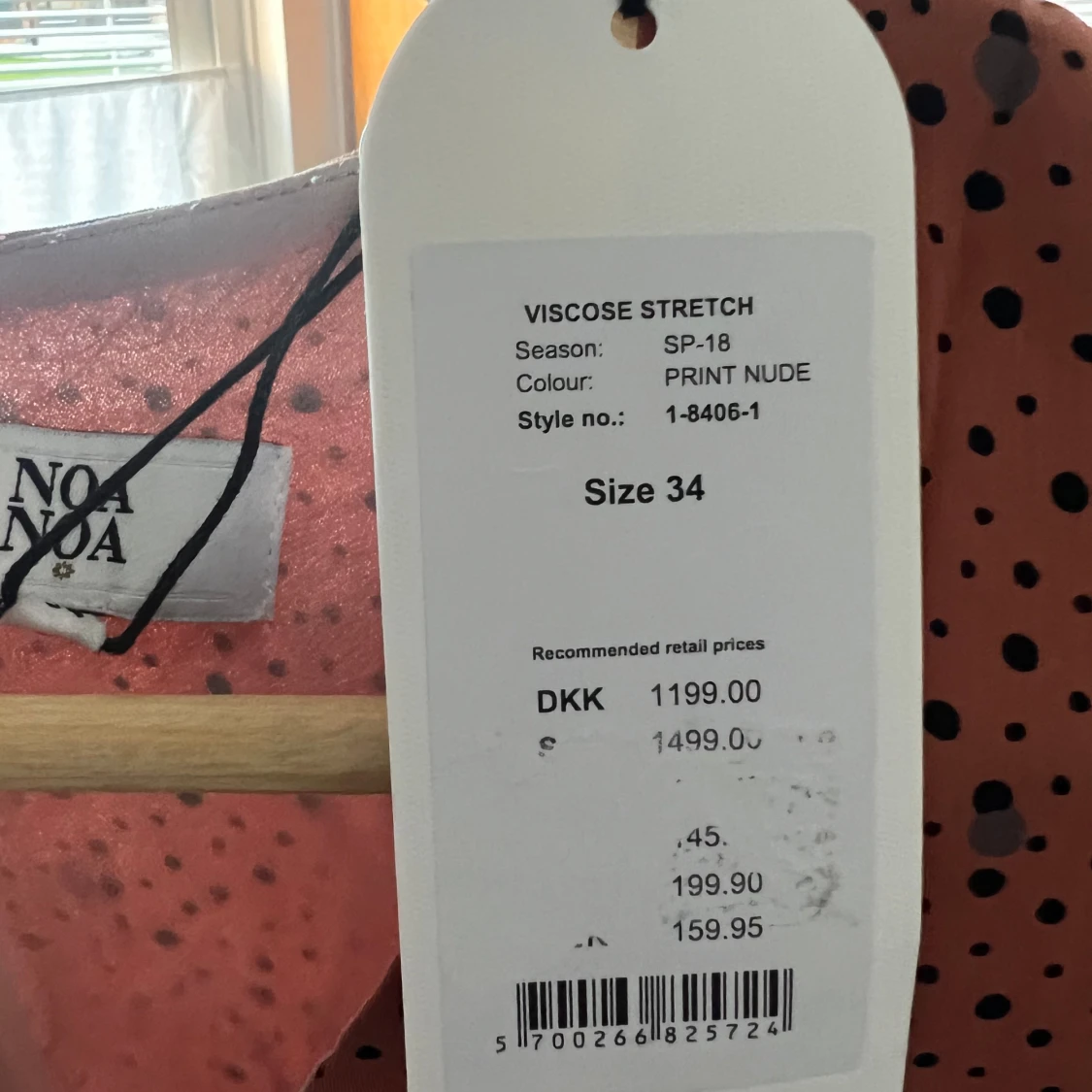 Klänning 34, Noa Noa, prislapp kvar - 92