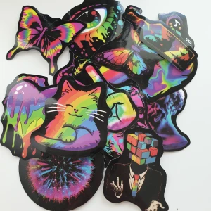 20st regnbågsfärgad, pride klistermärken/stickers  - Klistermärken/stickers Motiv: regnbågsfärgad, djur, människor, saker  Antal: 20st, Skick: ny/oanvänd  Kul att använda till pyssel, scrapbooking och annat. Kan tex användas till att dekorera din bärbara dator, skateboard, resväska, etc. 