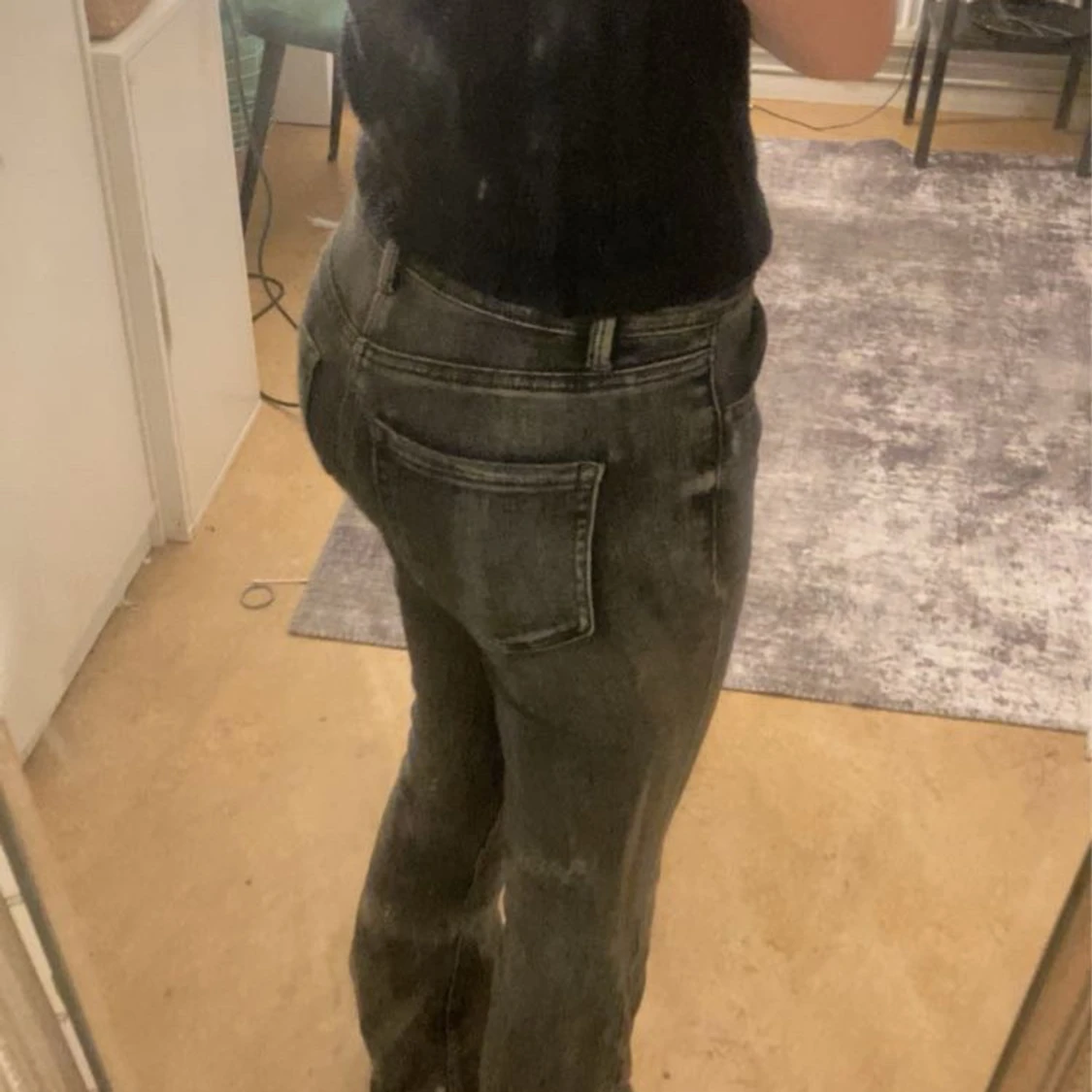 Gråa jeans (midwaist) bootcuts!💓 - 90