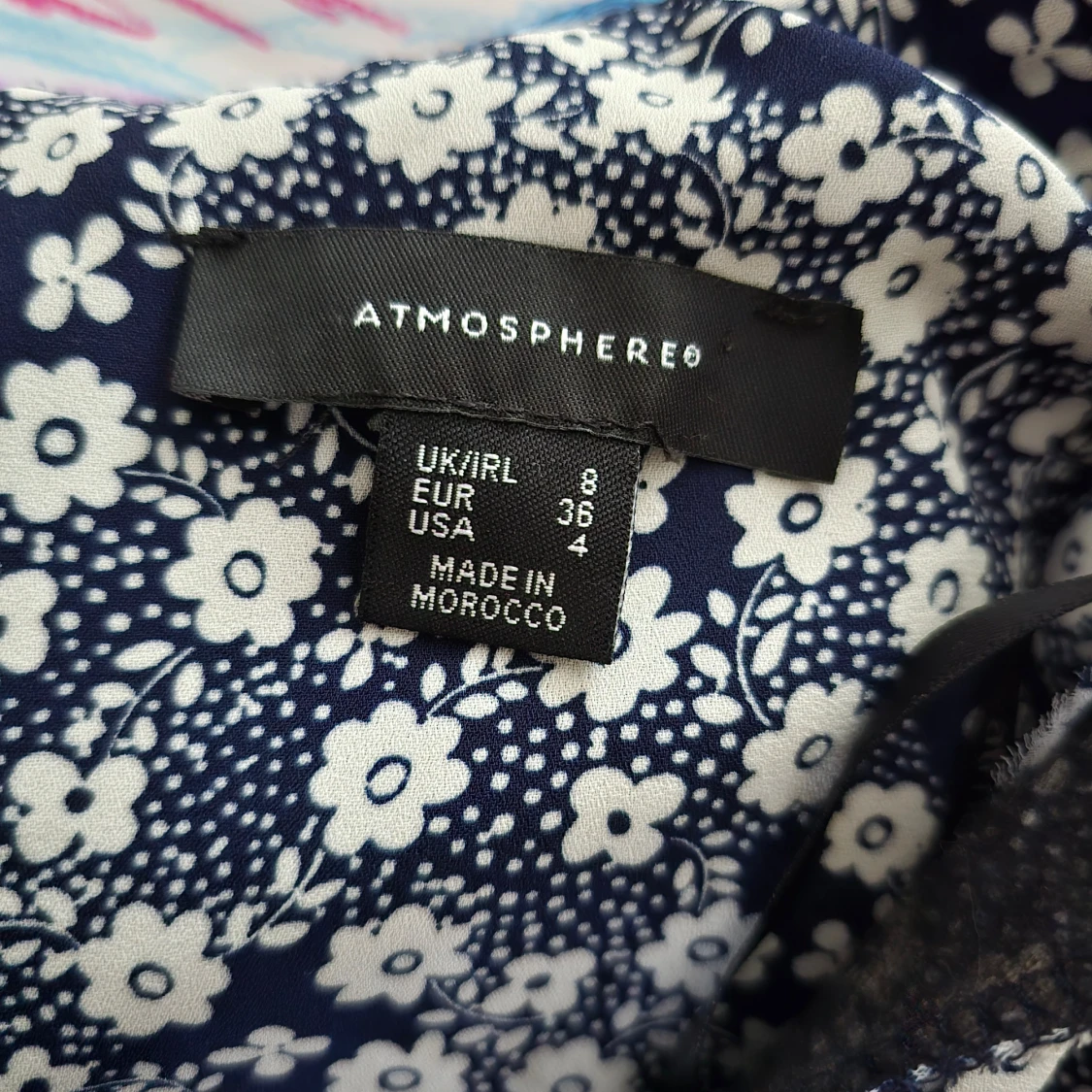 Kort tunn blommig klänning - 93