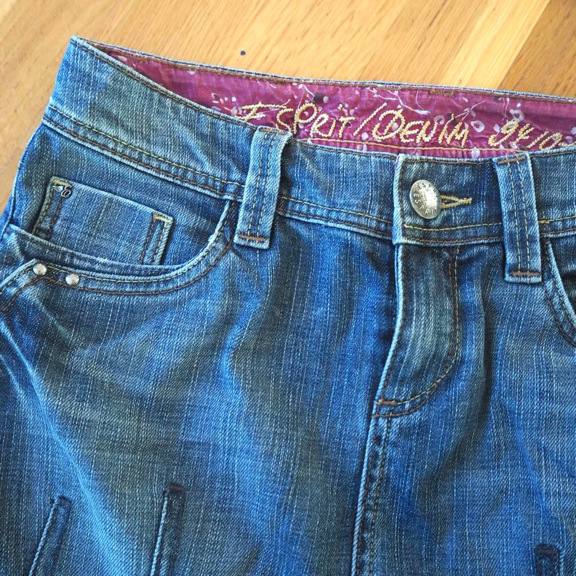 Medellång Jeanskjol  - 91