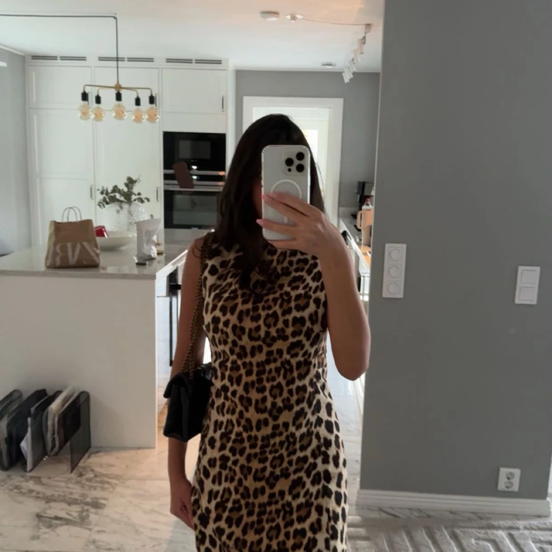 leopard klänning  - 90